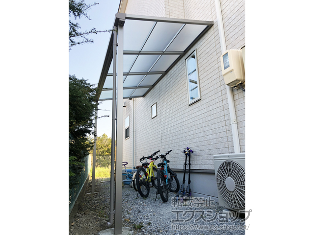 長野県松本市ののテラス屋根 スピーネ F型 1500 テラスタイプ 単体 積雪〜50cm対応 施工例