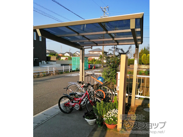 岐阜県大垣市ののサイクルポート・駐輪場 セルフィ ミニ 積雪〜20cm対応 施工例