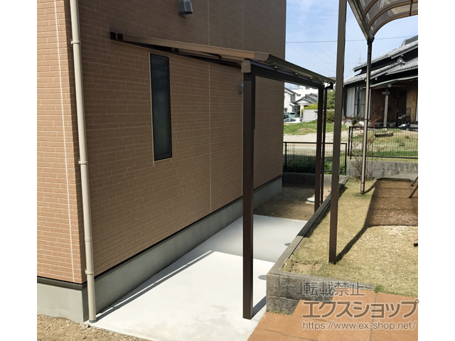 愛知県刈谷市ののテラス屋根 ソラリア F型 テラスタイプ 単体 積雪〜20cm対応 施工例
