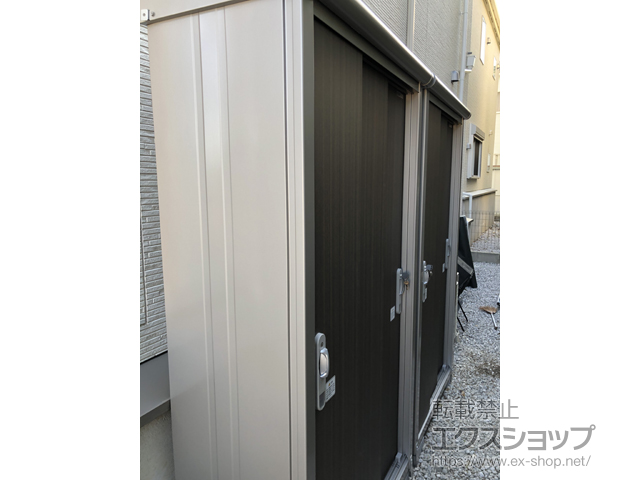 神奈川県藤沢市のの物置・屋外倉庫 エスモ 一般型 1050×520×1959（ESE-1005A） ESE-1005A-DW 施工例