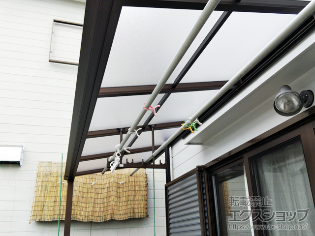 京都府宇治市ののテラス屋根 ソラリア F型 テラスタイプ 単体 積雪〜20cm対応 施工例