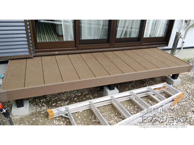 京都府宇治市ののウッドデッキ リウッドデッキ 200 施工例