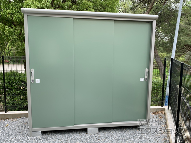 千葉県千葉市のの物置・屋外倉庫 エスモ 一般型 2100×900×1959 ESE-2109A-EG 施工例