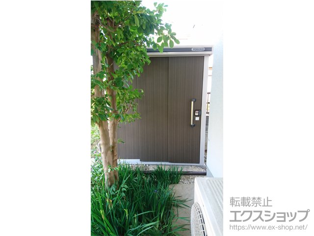 栃木県矢板市のの物置・屋外倉庫 エルモ 一般型 1870×820×2122（LMD-1808） LMD-1808-DW 施工例