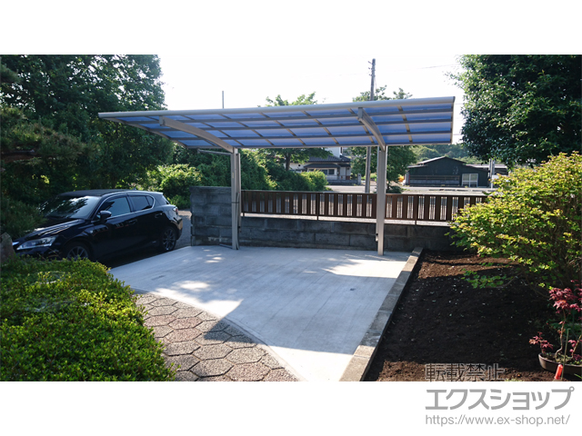 栃木県矢板市ののカーポート レイナポートグラン　積雪〜20cm対応 施工例