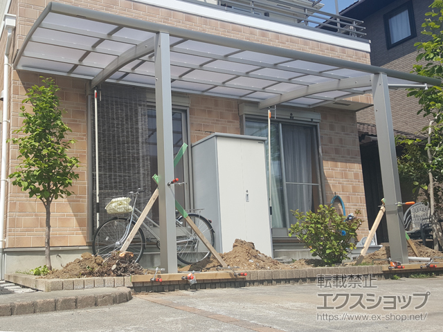 群馬県館林市ののカーポート プレシオスポート 積雪〜20cm対応 施工例