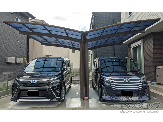 兵庫県加東市ののカーポート プレシオスポート Y合掌 積雪〜20cm対応 施工例