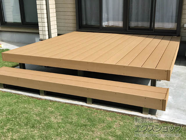 茨城県鹿嶋市ののウッドデッキ 樹ら楽ステージ 施工例