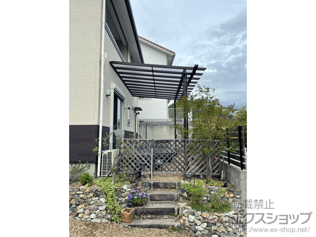 兵庫県神戸市ののテラス屋根 サザンテラス (パーゴラ仕様) テラスタイプ 単体 積雪〜20cm対応 施工例
