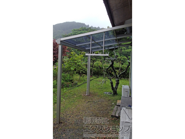 三重県鳥羽市ののテラス屋根 ソラリア F型 テラスタイプ 単体 積雪〜20cm対応 施工例