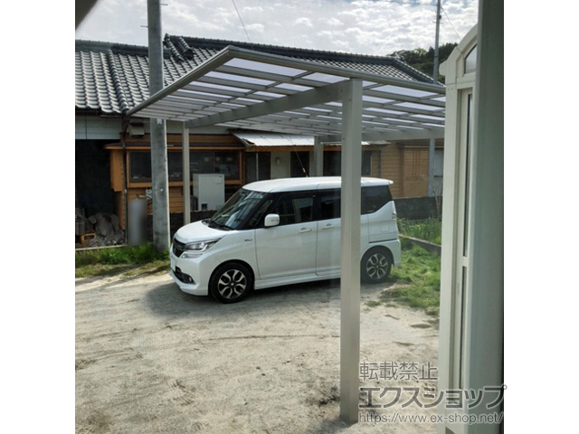 鹿児島県鹿屋市ののカーポート エフルージュ ツイン FIRST 積雪〜20cm対応 施工例