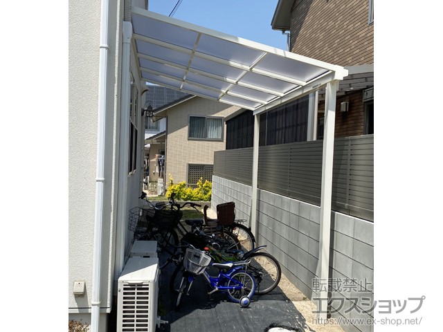 山口県山口市ののテラス屋根 ソラリア F型 テラスタイプ 単体 積雪〜20cm対応 施工例