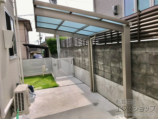 大阪府河内長野市ののサイクルポート・駐輪場 カムフィエース ミニ 積雪〜20cm対応 施工例