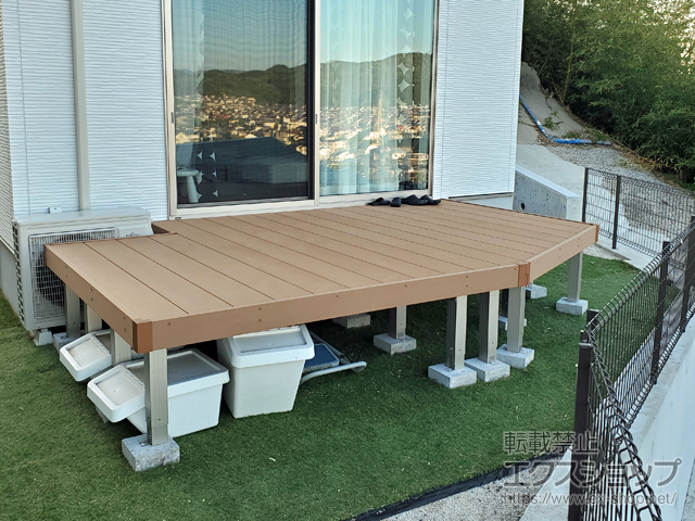 福岡県福岡市ののウッドデッキ リウッドデッキ 200 施工例