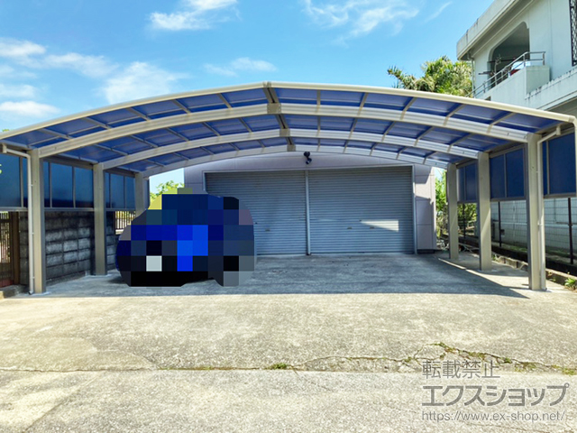 宮崎県日南市ののカーポート レイナトリプルポートグラン　積雪〜20cm対応 施工例