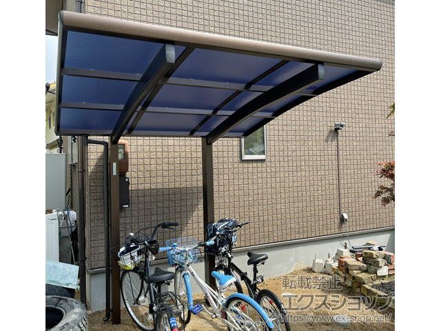 岡山県備前市ののサイクルポート・駐輪場 プレシオスポート ミニ 積雪〜20cm対応 施工例