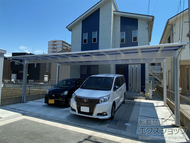兵庫県加古川市ののカーポート エフルージュ トリプル FIRST 積雪〜20cm対応 施工例