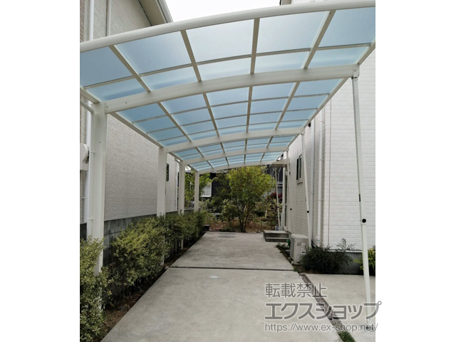 徳島県板野郡北島町ののカーポート レイナポートグラン 縦連棟　積雪〜20cm対応 施工例