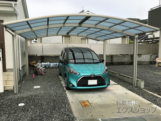 岡山県岡山市ののカーポート レイナツインポートグラン　積雪〜20cm対応 施工例