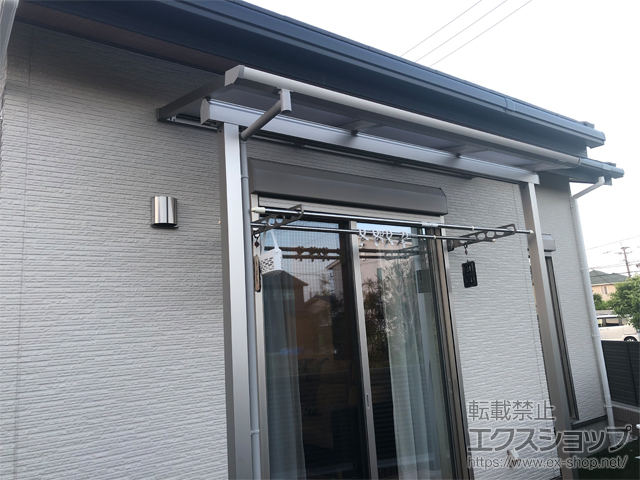 福岡県久留米市ののテラス屋根 ソラリア F型 テラスタイプ 単体 積雪〜20cm対応 施工例