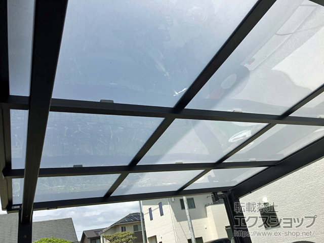 愛媛県松山市ののサイクルポート・駐輪場 ネスカFミニ (フラットスタイル) 積雪〜20cm対応 施工例