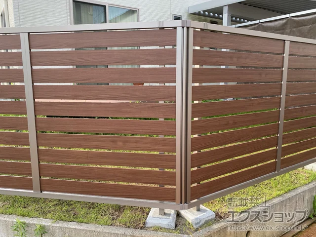 新潟県三条市のValue Selectのフェンス・柵・塀 モクハイフェンス フリーポールタイプ 施工例