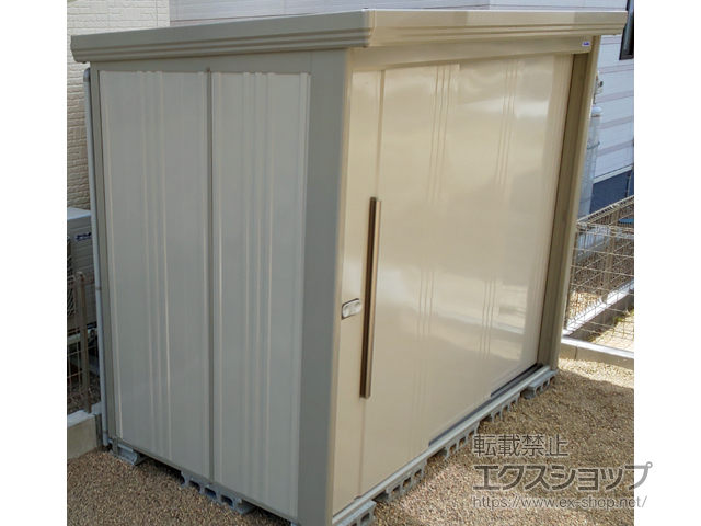 宮城県大崎市のの物置・屋外倉庫 Mr.ストックマンダンディ 一般型 結露減少型 2532×1406×2110 ND-Z2514-W 施工例