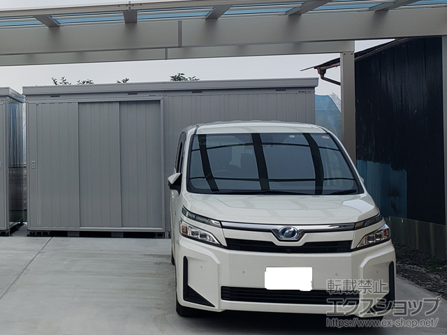 茨城県かすみがうら市のの物置・屋外倉庫 ネクスタ大型 一般型 4420×1790×2375 NXN-81H-MG 施工例