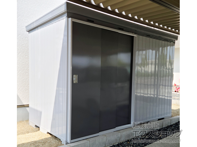 岐阜県各務原市のの物置・屋外倉庫 断熱物置 ネクスタプラス 扉タイプ 一般型 3580×1790×2375（NXP-64HT） NXP-64HT-PG 施工例