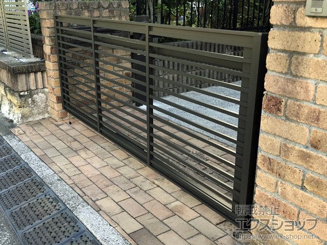 神奈川県横浜市ののカーゲート オーバードアS1型 手動式 施工例