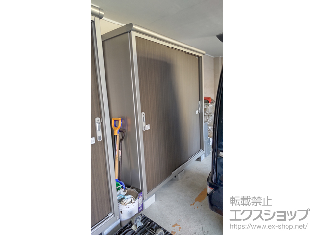 東京都台東区のの物置・屋外倉庫 エスモ 一般型 1797×650×1959　ESE-1806A-DW 施工例