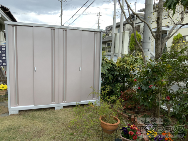 兵庫県三田市のの物置・屋外倉庫 シンプリー 一般型 2160×755×1903 MJX-217E-AR 施工例