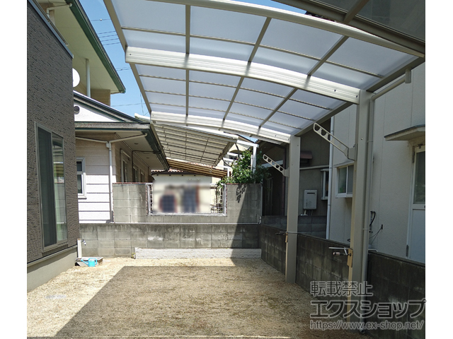 岡山県岡山市ののカーポート プレシオスポート 積雪〜20cm対応 施工例