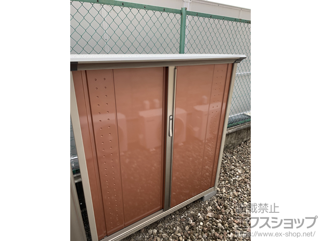 埼玉県北本市のの物置・屋外倉庫 グランプレステージジャンプ 1304×530×1400 GP-135C-F-TR 施工例