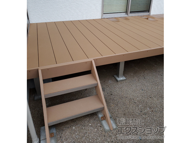 広島県広島市ののウッドデッキ リウッドデッキ 200 施工例