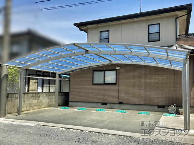 茨城県筑西市ののカーポート レイナトリプルポートグラン　積雪〜20cm対応 施工例
