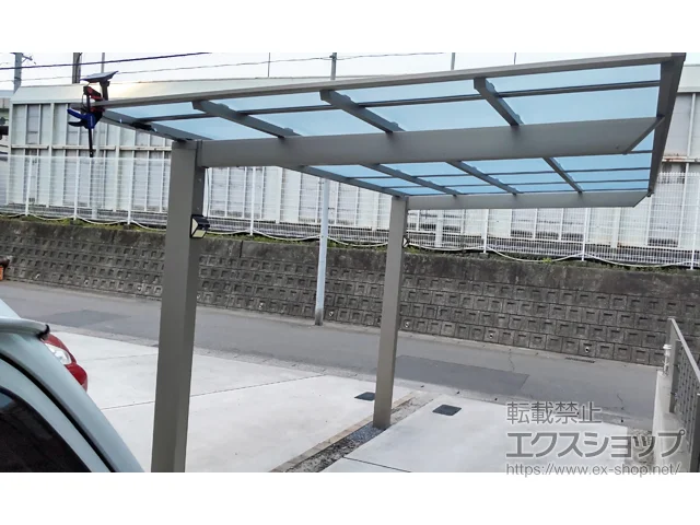 愛知県一宮市のLIXIL(リクシル)のカーポート ネスカF (フラットスタイル) 積雪～20cm対応 施工例