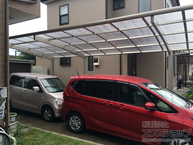 埼玉県坂戸市ののカーポート レイナポートグラン 延長　積雪〜20cm対応 施工例