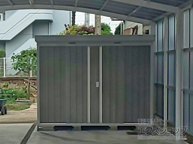 香川県高松市のの物置・屋外倉庫 ネクスタ 一般型 2630×2210×2075 NXN-60S-PG 施工例