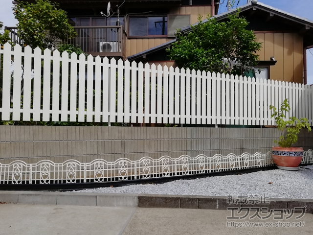 千葉県大網白里市ののフェンス・柵 テネシーフェンス N1型 自由支柱 施工例