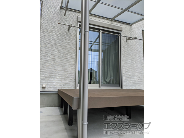 愛知県名古屋市ののテラス屋根 ソラリア F型 テラスタイプ 単体 積雪〜20cm対応 施工例