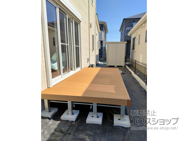 千葉県袖ケ浦市ののウッドデッキ リウッドデッキ 200 施工例
