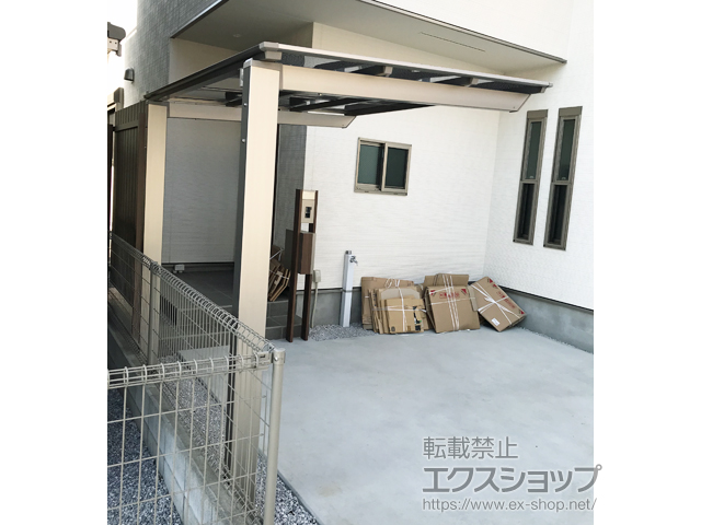 東京都あきる野市ののサイクルポート・駐輪場 ネスカFミニ (フラットスタイル) 積雪〜20cm対応 施工例