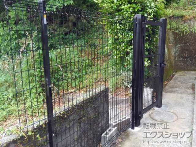 長崎県長崎市のの門扉 イーネット門扉A1型 片開き　門柱使用 施工例