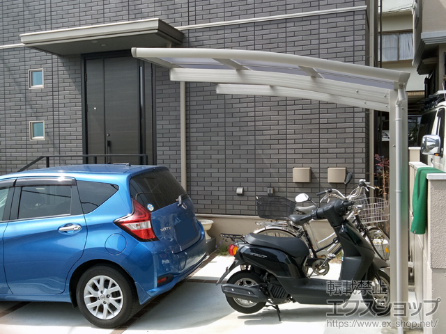 大阪府高槻市ののサイクルポート・駐輪場 レイナポートグランミニ 積雪〜20cm対応 施工例