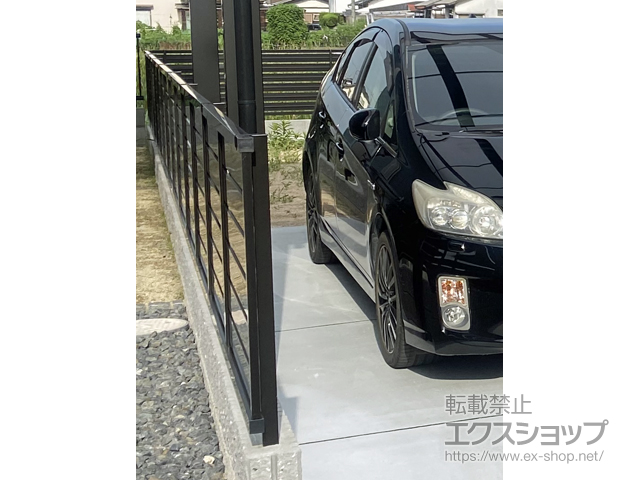 山口県柳井市ののフェンス・柵 ≪保証対象外≫モクハイフェンス フリーポールタイプ 施工例