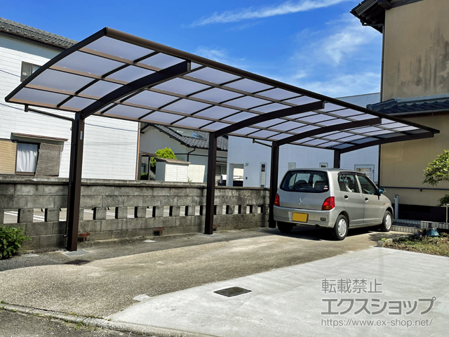 宮崎県宮崎市ののカーポート プレシオスポート 縦連棟 積雪〜20cm対応 施工例