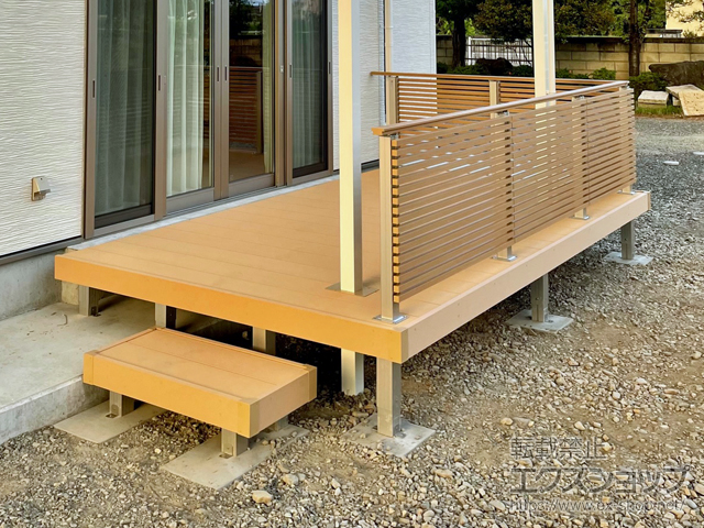 長野県松本市ののウッドデッキ リウッドデッキ 200 施工例