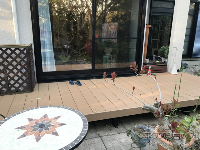 兵庫県神戸市ののウッドデッキ リウッドデッキ 200 施工例