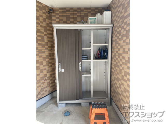 東京都中野区のの物置・屋外倉庫 エスモ 一般型 1350×520×1959（ESE-1305A） ESE-1305A-DW 施工例